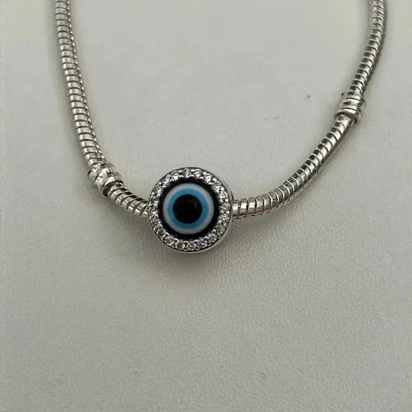 S925 Stamped Sterling Silver Evil Eye 🧿 Charm - Picture 5 of 5
